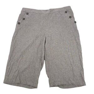 Lane Bryant Women's Size 26 Cropped Sailor Pants Linen Blend Wide Leg NWT